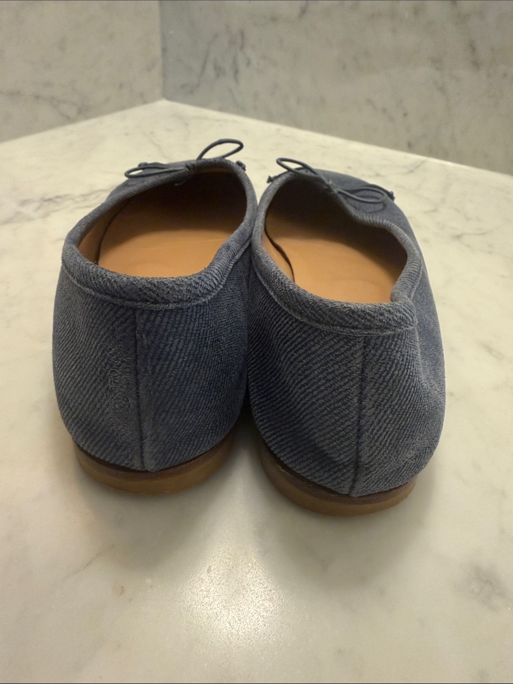 A. Soliani Como Dark Denim Ballet Flats – Size 38 - Picture 5 of 6